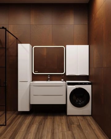 Подвесной Шкаф Style Line Бергамо мини 600 Люкс антискрейтч белый, PLUS