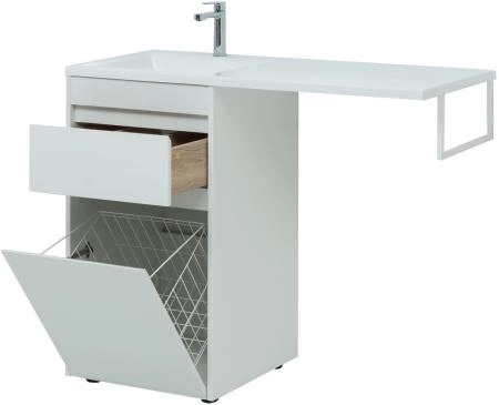 Тумба под раковину Aquanet Токио 48 белый (напольная, 1 ящик)