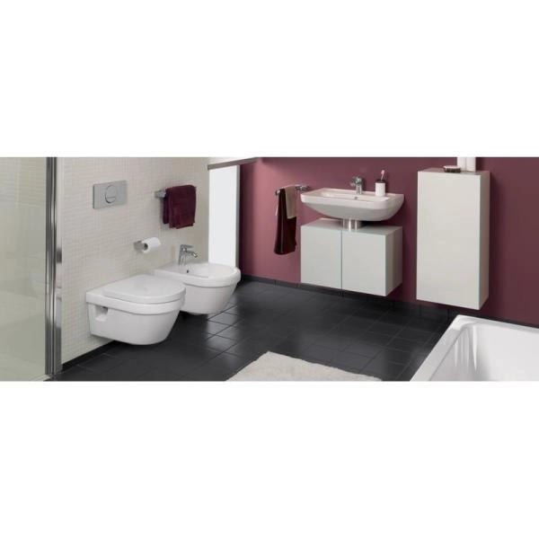 Унитаз Villeroy&Boch Architectura CeramicPlus безободковый подвесной с сиденьем  5684HRR1