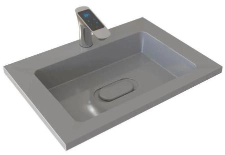 Раковина для ванной Uperwood Modul 65 см, серая глянцевая