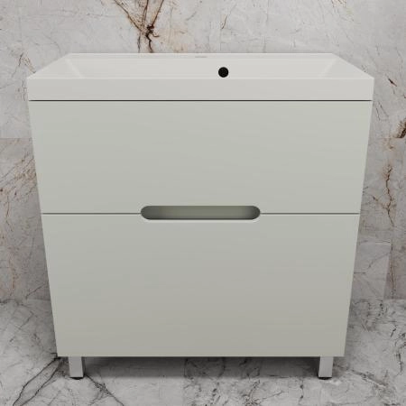 Тумба Style Line "Матис 80" ЛС-00002438 напольная под ASTI 80 (2 ящика), ОЛИВА, ЭМАЛЬ