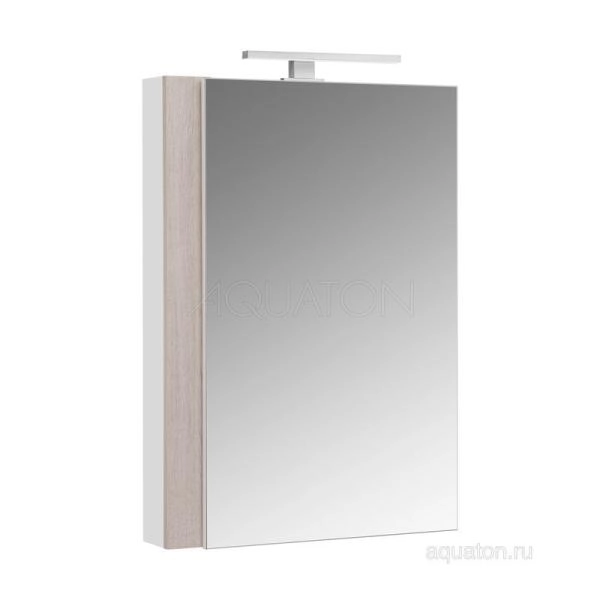Зеркальный шкаф AQUATON Кантри 55 белый, дуб верона 1A257702AHB20