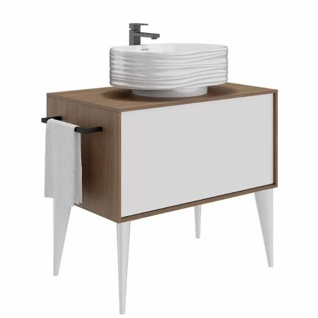 Раковина Kerama Marazzi SABBIA САББЬЯ SA.wb.50\WHT накладная 50, белая глянцевая