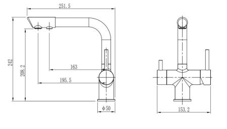 Смеситель Koller Pool DESIGN Plus для кухни с функцией фильтра