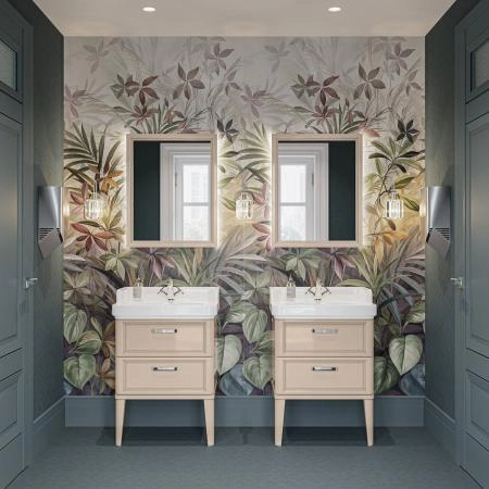 Тумба Kerama Marazzi POMPEI ПОМПЕИ PO.N.60.2\CAM напольная с 2 ящиками 60, камео бежевый глянцевый