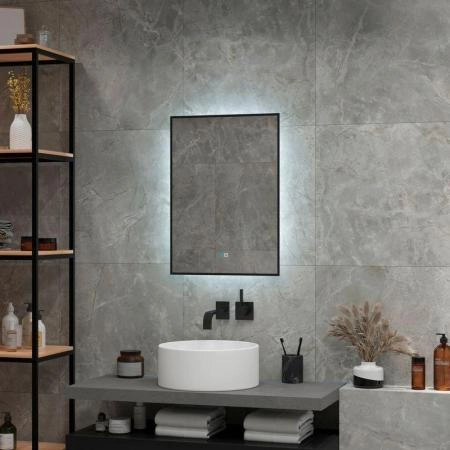 Зеркало Континент Amer medium 500x700 ЗЛП2272 с подсветкой