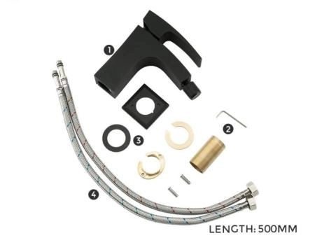 Смеситель для биде Gappo G5007-6 чёрный