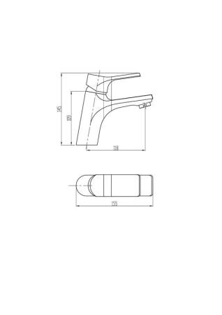 Смеситель для раковин ESKO EIGER EG 26 хром