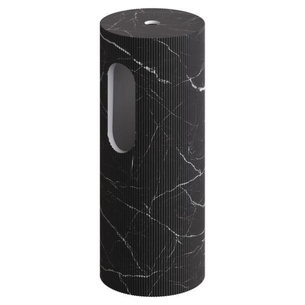 Пьедестал для раковины Boheme рифленый Corian 300*720 Nero Marquina 801-Base-Rib-NM