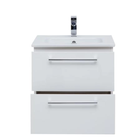 Тумба Dreja GIO 60 см под умывальник белый глянец, подвесная