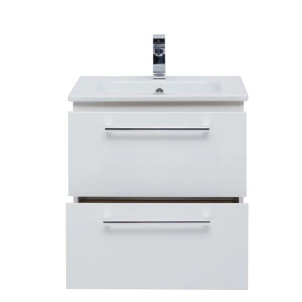 Тумба Dreja GIO 60 см под умывальник белый глянец, подвесная