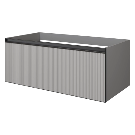 QUATRO 1 100CM тумба Boheme рифл LUNA FUGA профиль ANTHRACITE 790-M1-100-L-RIB-A