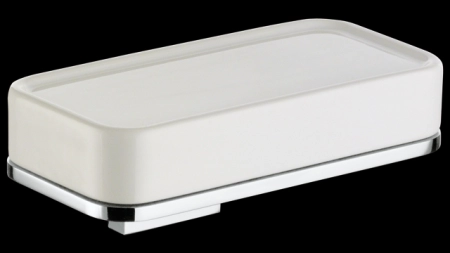 Bagno&Associati Altissima мыльница 140x73x60h мм, подвесная, керамика белая, цвет хром