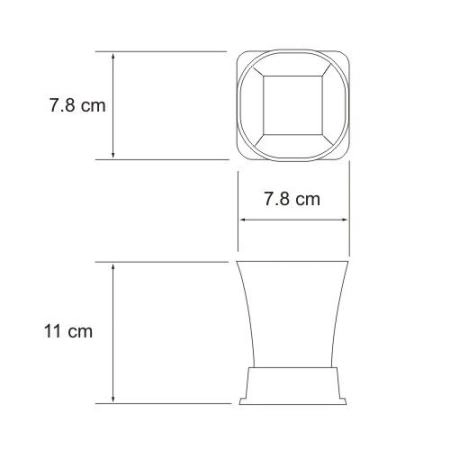 Стакан для зубных щеток Wasserkraft Amper K-5428BLACK