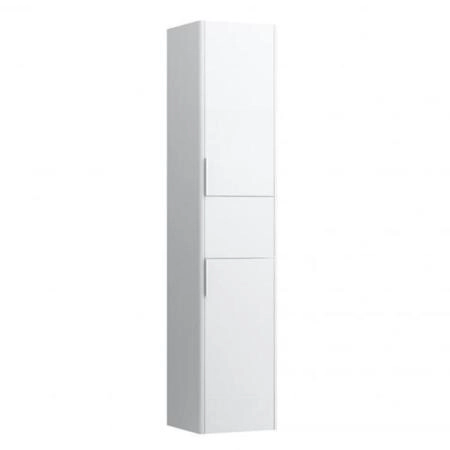 Laufen Base Шкаф высокий 165х35x33.5см., 2 дверцы, петли справа, 1 ящик, 4 стекл. полки, цвет: белый глянцевый