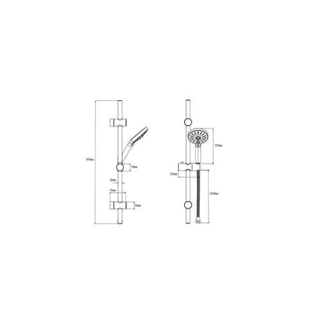 Душевой гарнитур Bien Hermes BD24031513 Черный