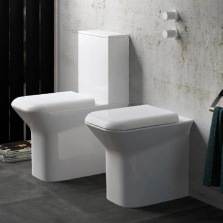 AZZURRA PRUA Унитаз моноблок 65х36х84см, слив в стену, цвет: белый