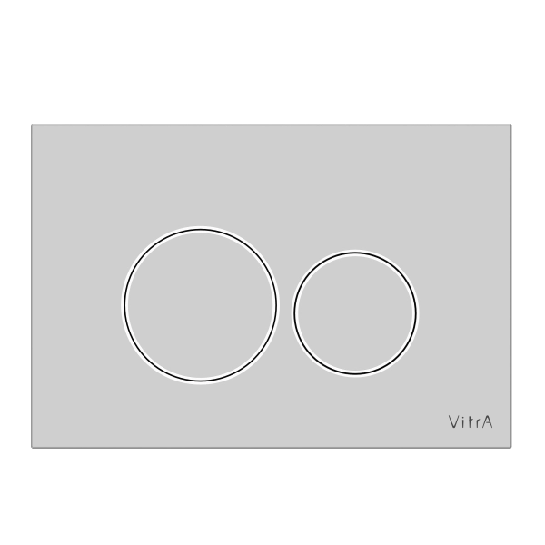 Кнопка смыва для инсталляции VitrA Origin  740-2480 глянцевая хром двойный смыв
