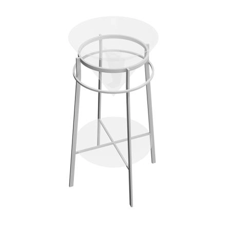 Металлическая структура Kerama Marazzi CONO КОНО CO.44\WHT.M напольная 44, белая матовая