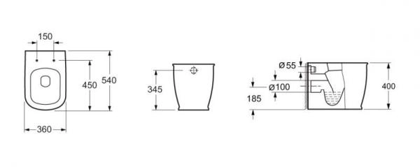 Биде BelBagno Prado BB10150BH подвесное