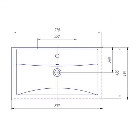 Раковина Kirovit Фостер 80