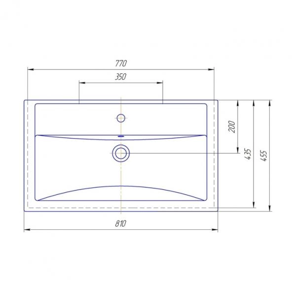 Раковина Kirovit Фостер 80