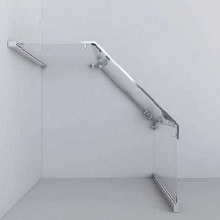 Душевой уголок Vincea Stresa VSP-1S100CLG, 1000*1000, брашированное золото, стекло прозрачное