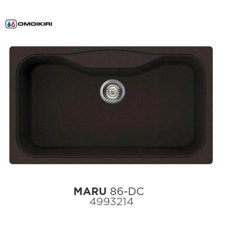 Кухонная мойка Omoikiri Maru 86-DC 4993214, 860х500, темный Шоколад