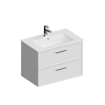 Тумба Kerama Marazzi PIANO CLASSIC ПИАНО КЛАССИК PIA.CL.75\WHT.M подвесная 75 см, 2 ящика, ясень белый матовый