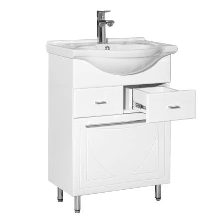 Тумба Style Line Elfante Лана 60 (2 ящ.) под умывальник Байкал 60 КОРЗИНА