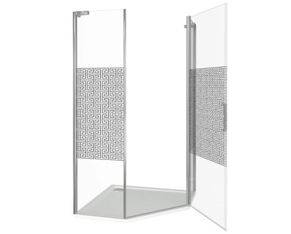 Душевой угол GOOD DOOR Fantasy PNT-100-F-CH 100x100 см