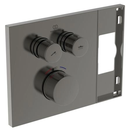 Ideal Standard Ceratherm Navigo Solos Смеситель для душа, встраиваемый, термостатический, цвет: PVD Magnetic Grey (Магнит)