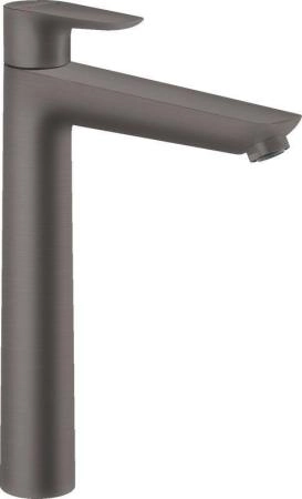 Hansgrohe 71716340 Talis E Смеситель для раковины 234 мм, со сливным гарнитуром, шлифованный черный хром
