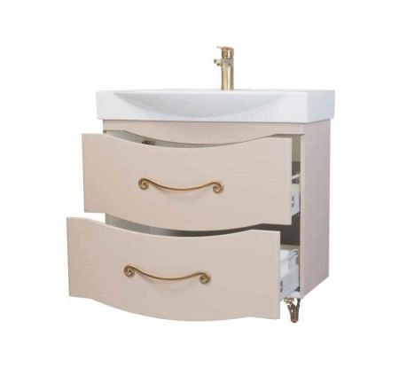 Тумба под раковину Bellezza Сесилия 85 напольная с 2 ящ. капучино