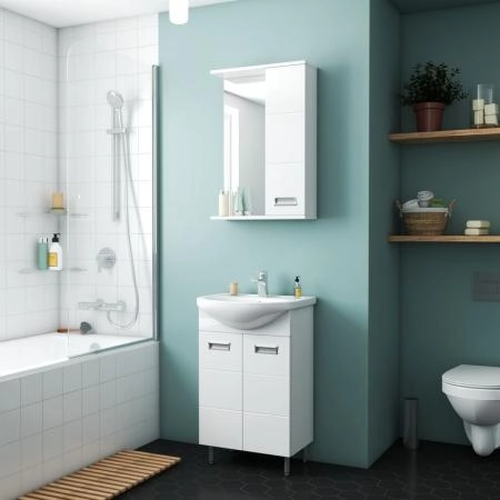 Тумба UNCORIA Рейн 50 белая, под умывальник Уют