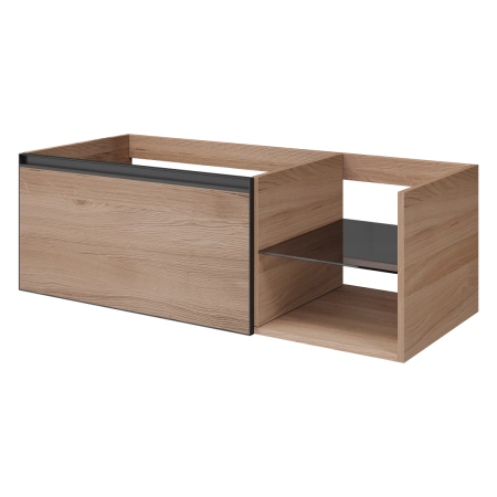QUATRO 6 120см (80+40) тумба Boheme WILLOW профиль ANTHRACITE 790-M6-120-W-A