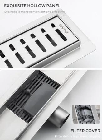 Душевой трап Gappo G85007-3 из нержавеющей стали 50 см