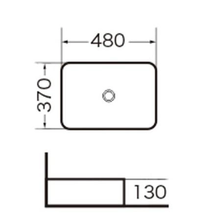 Раковина Grossman GR-3016 (480*370*130) белая