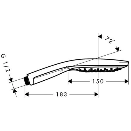 Hansgrohe Raindance 28587000 Ручной душ хром Select 150 Air 3jet