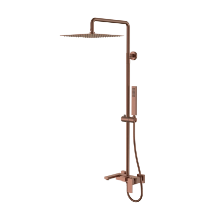 Стойка для душа Boheme QUBIC Brushed Bronze 478-BRB