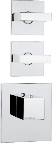 Термостат для ванны с душем Bossini Rectangular 2 Outlets LP Z033203.030, хром