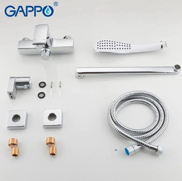 Смеситель Gappo G2250-8 для ванны длинный излив хром