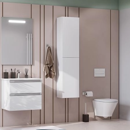 Roca The Gap Тумба подвесная 60x45x51см, с 2 ящиками, цвет: белый