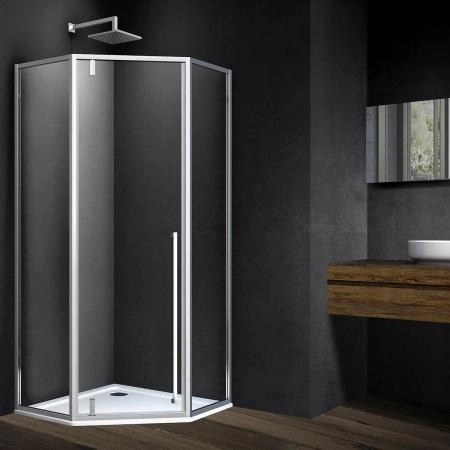 Душевой уголок Vincea Penta VSP-3P900CL, 900*900, хром, стекло прозрачное