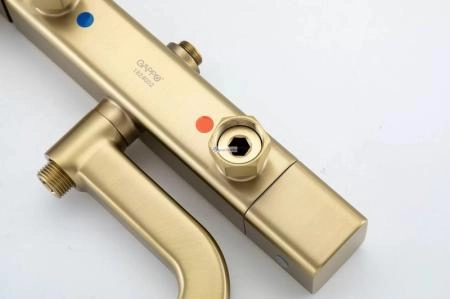 Душевая система Gappo G2418-23 с изливом сатин золотой