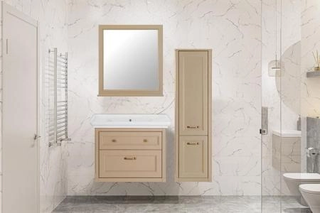 Тумба Толедо 85 ASB Woodline Капучино подвесная без раковины