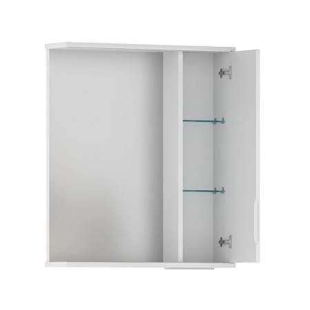 Зеркало-шкаф Volna Adel 60 правый белый глянец