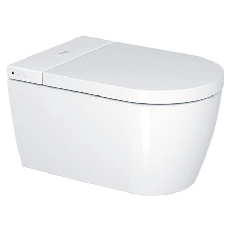 Duravit Starck f Pro Compact Комплект унитаз-биде, Сиденье для унитаза-биде SensoWash #612001012000310 и унитаз Duravit Rimless #2510092000, цвет: белый