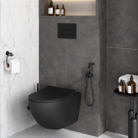 Гигенический душ VitrA A4375136EXP матовый черный латунь