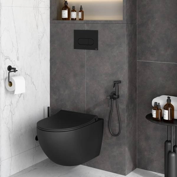 Гигенический душ VitrA A4375136EXP матовый черный латунь